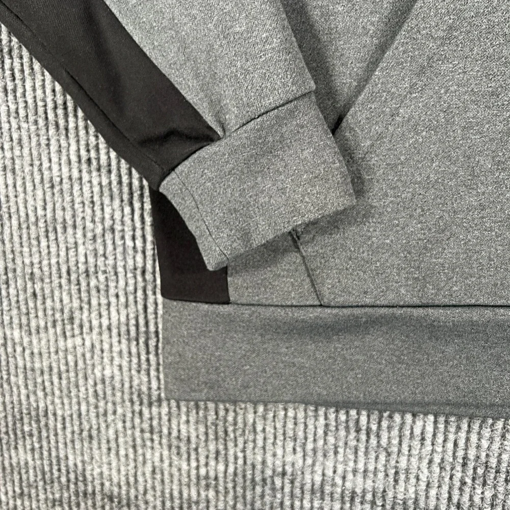 Spyder‎ Hoodie Sweatshirt Mens Medium Gray Long Sleeve 1/4 Zip Pullover Active